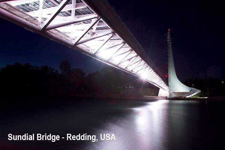 Sundial Bridge - Redding, USA-led (2)